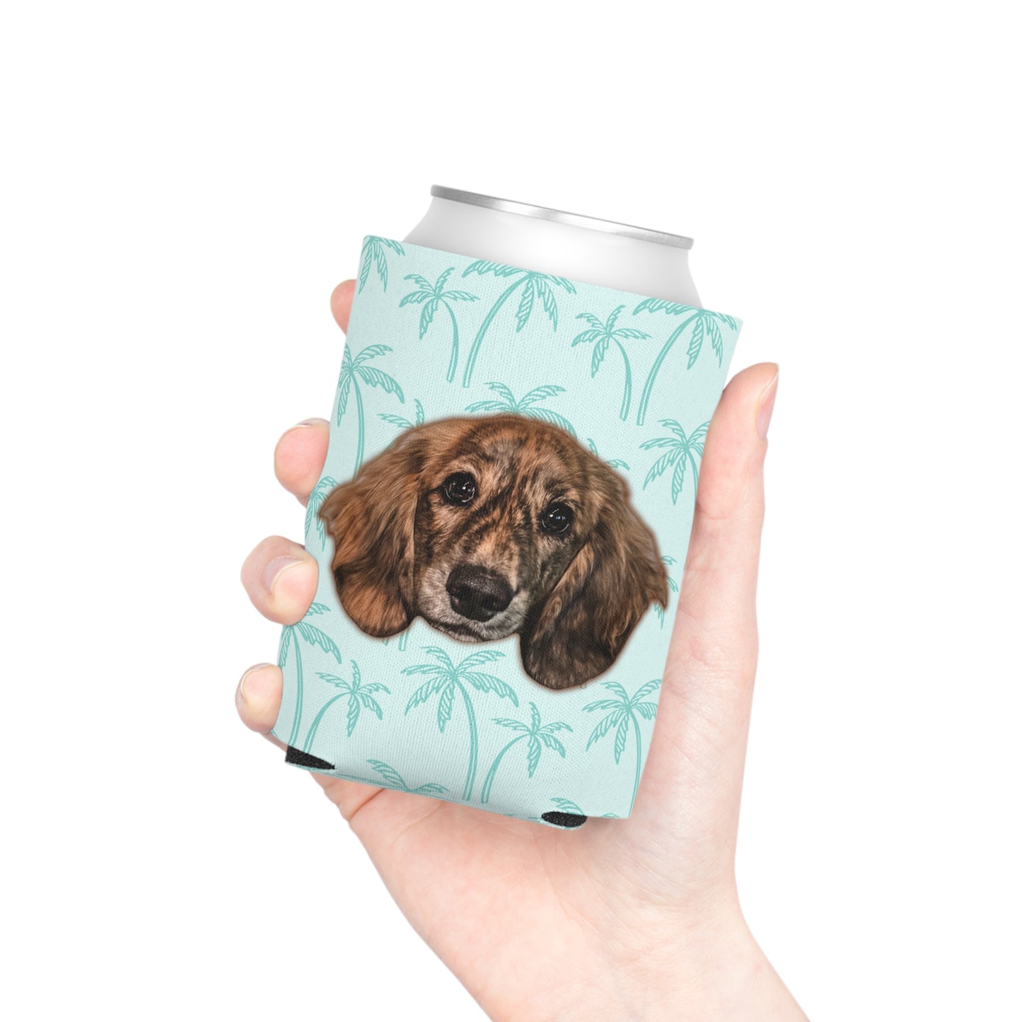 Tropical Palm Trees Custom Can Cooler Coozie