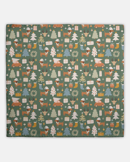 Hostess Towel - Dachshund Holiday Wishes