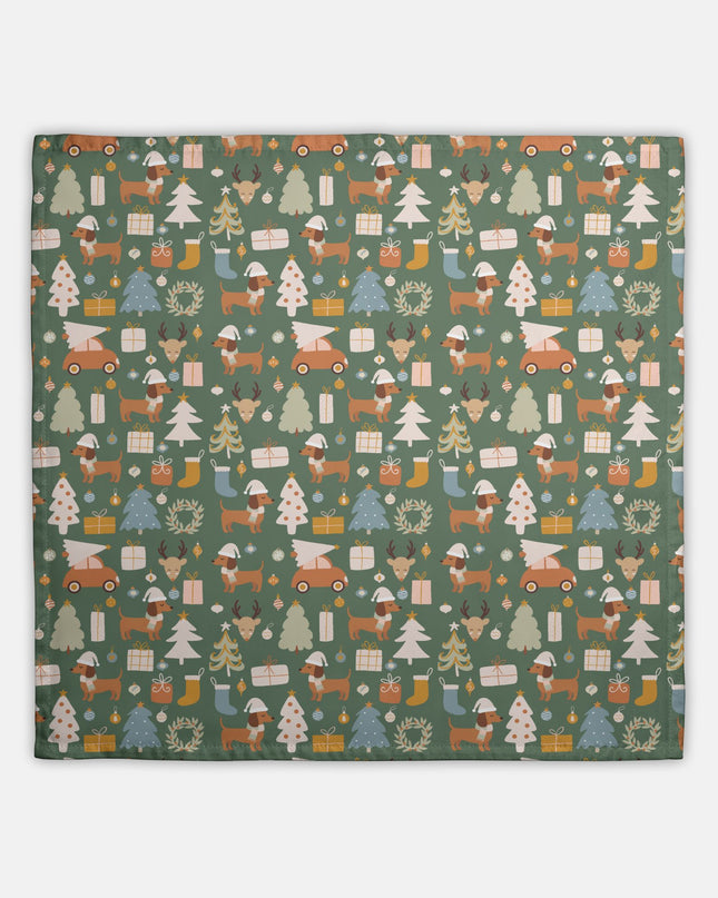 Hostess Towel - Dachshund Holiday Wishes