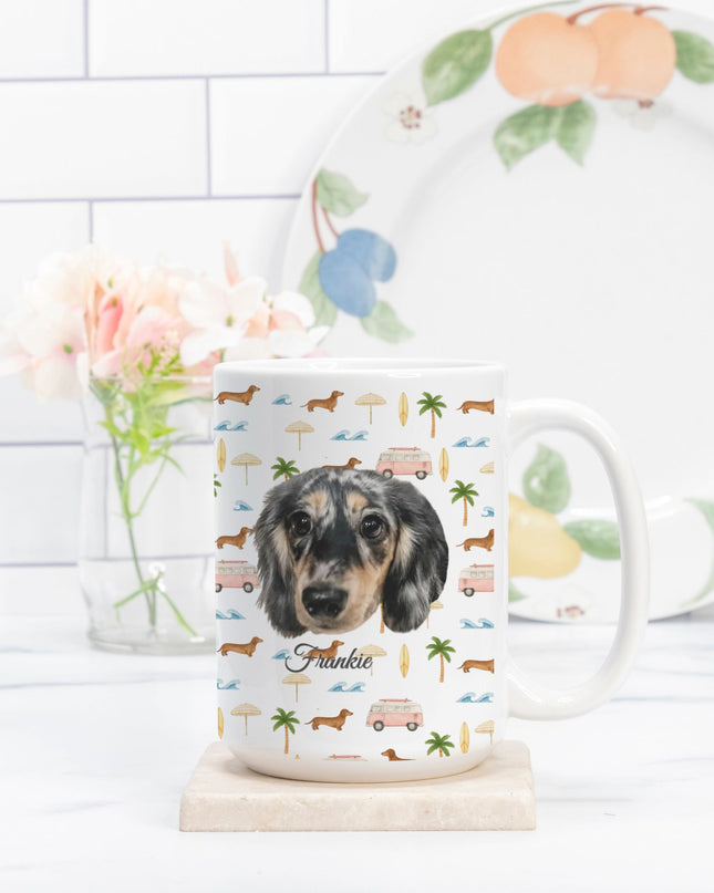 Coffe Mug - Beach Cruisin Wiener Dogs