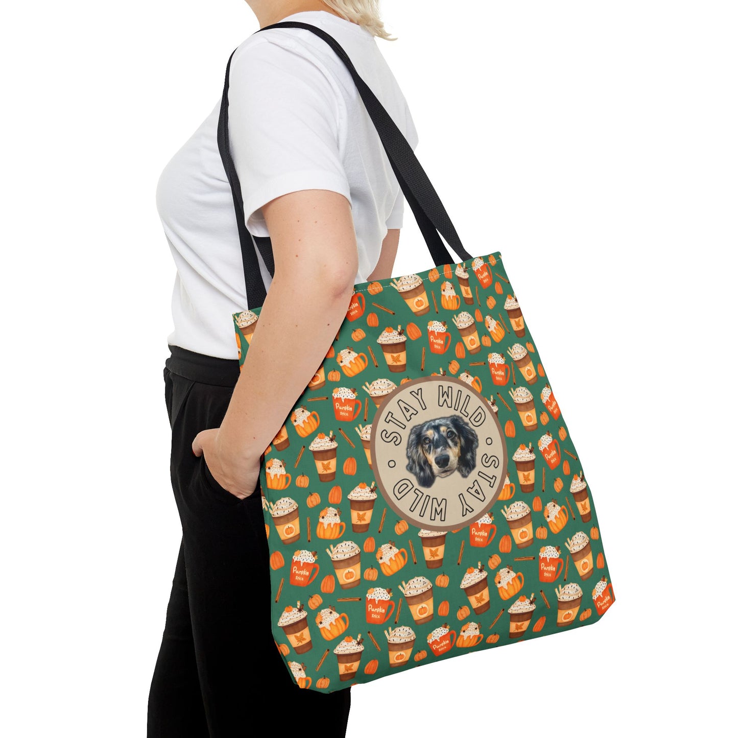 Pumpkin Spice Pawtte Custom Tote Bag