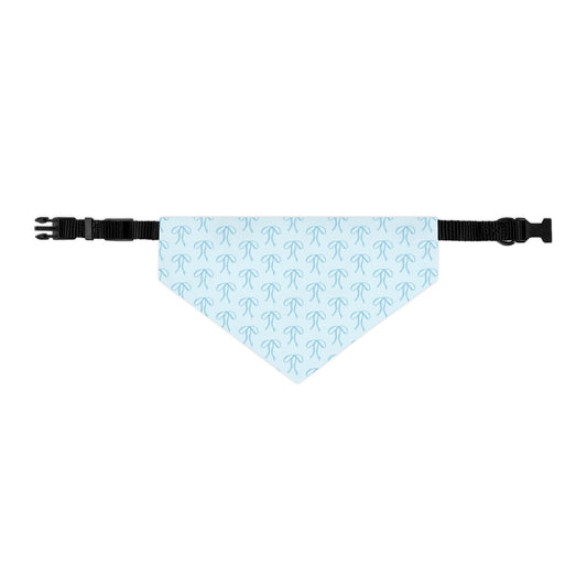 Little Bow Blue Dog Collar Bandana