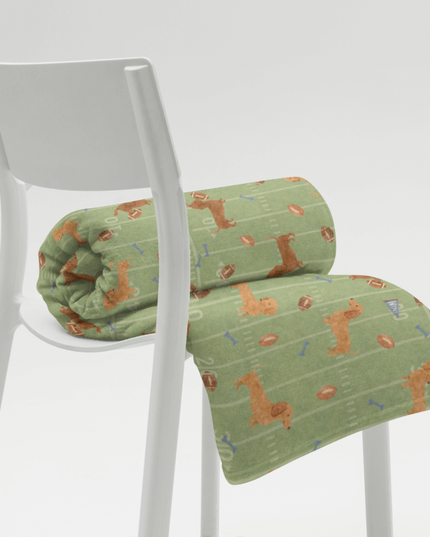 Throw Blanket - Touchdown Dachshunds