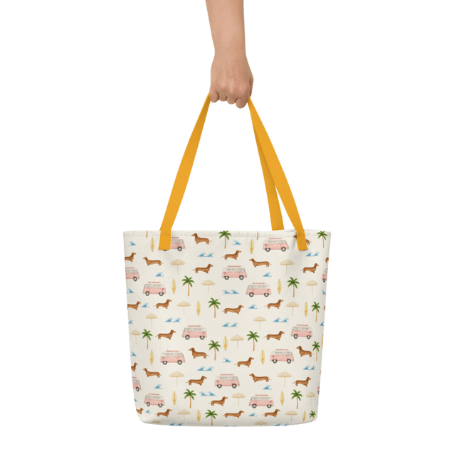 Tote Bag - Beach Cruisin' Wiener Dogs