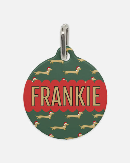 Pet Tag - Dach of Gold Santa Hats