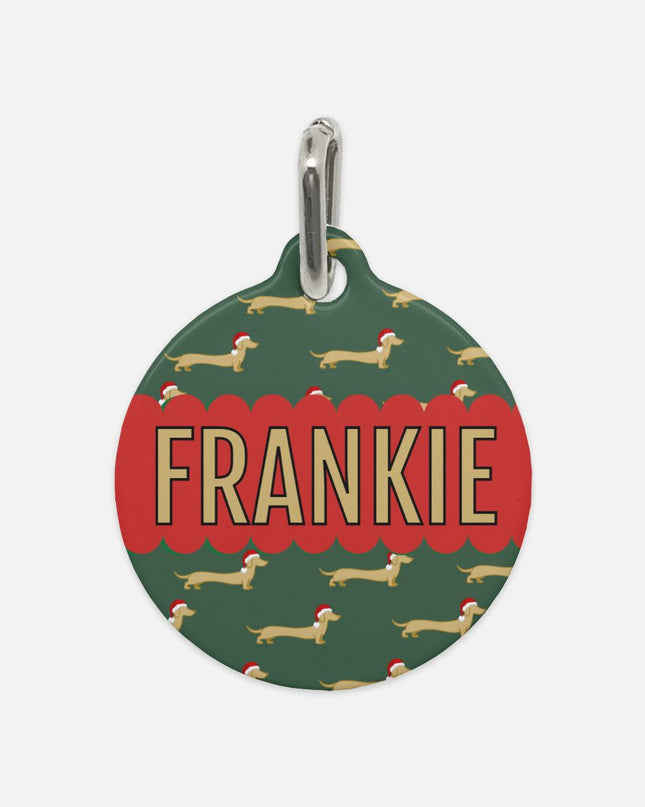 Pet Tag - Dach of Gold Santa Hats