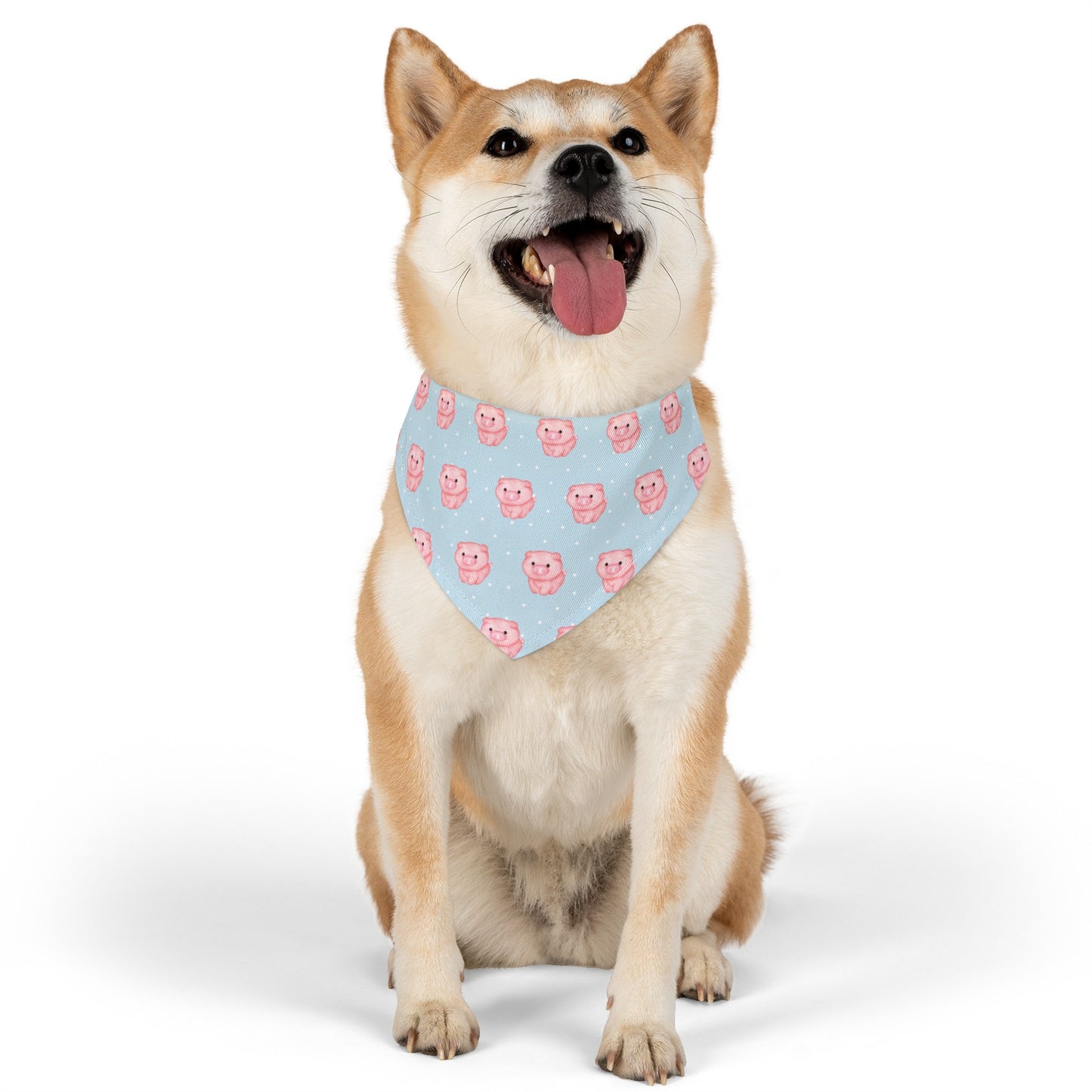 Pink Piggies Collar Bandana