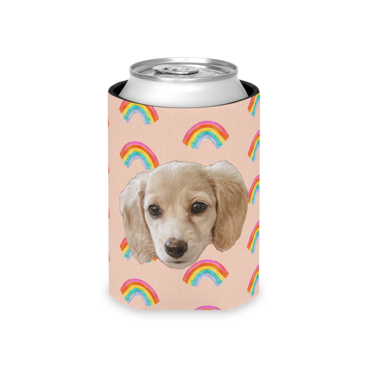 Radiant Rainbow Custom Can Cooler Coozie