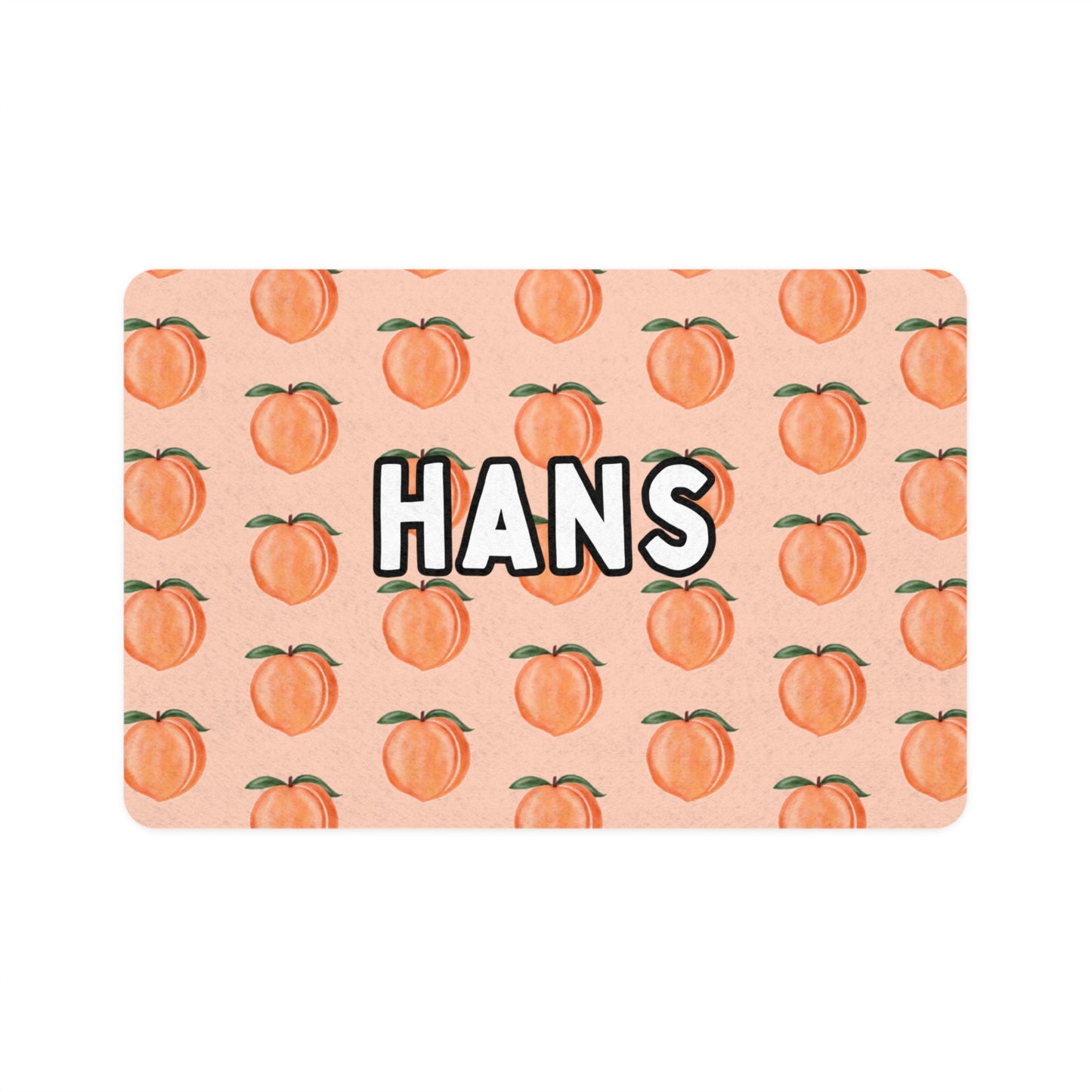 Sweet Peach Pet Food Mat (12x18)