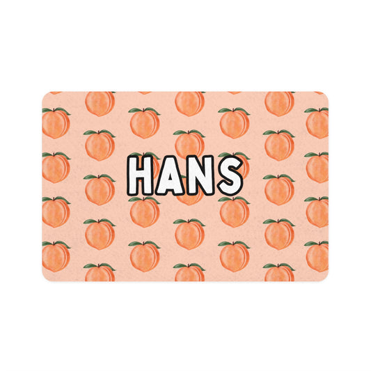 Sweet Peach Pet Food Mat (12x18)