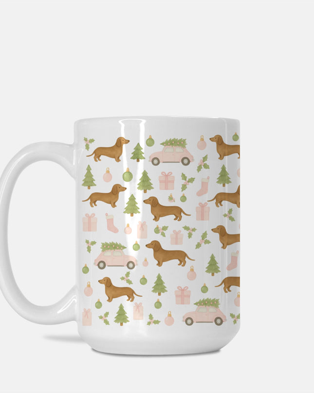 Christmas Coffee Mug - Rustic Christmas Wiener Wonderland