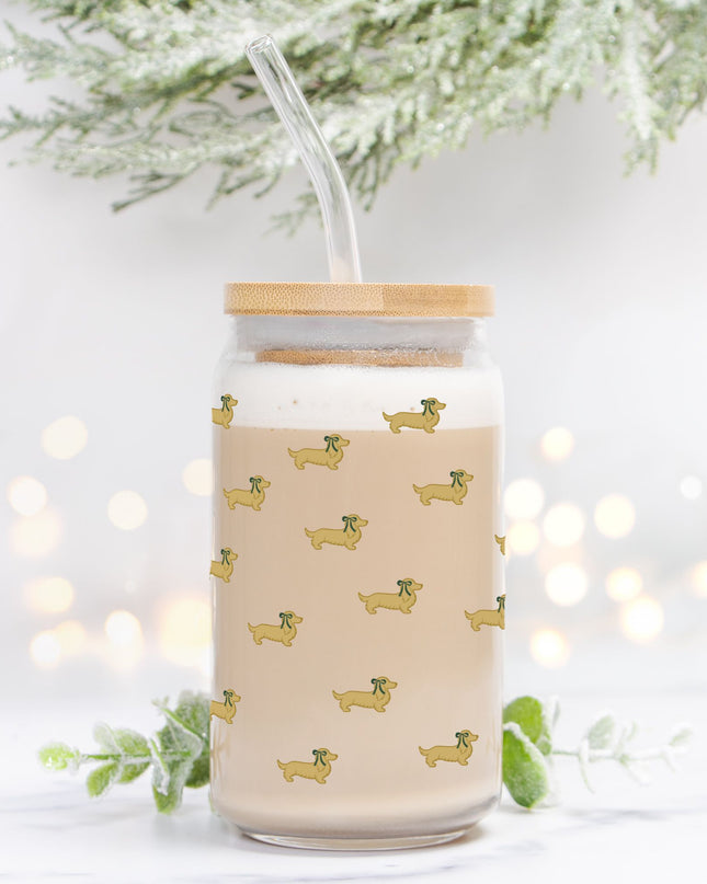 Can Shaped Glass  - Dach of Gold Holiday Edition