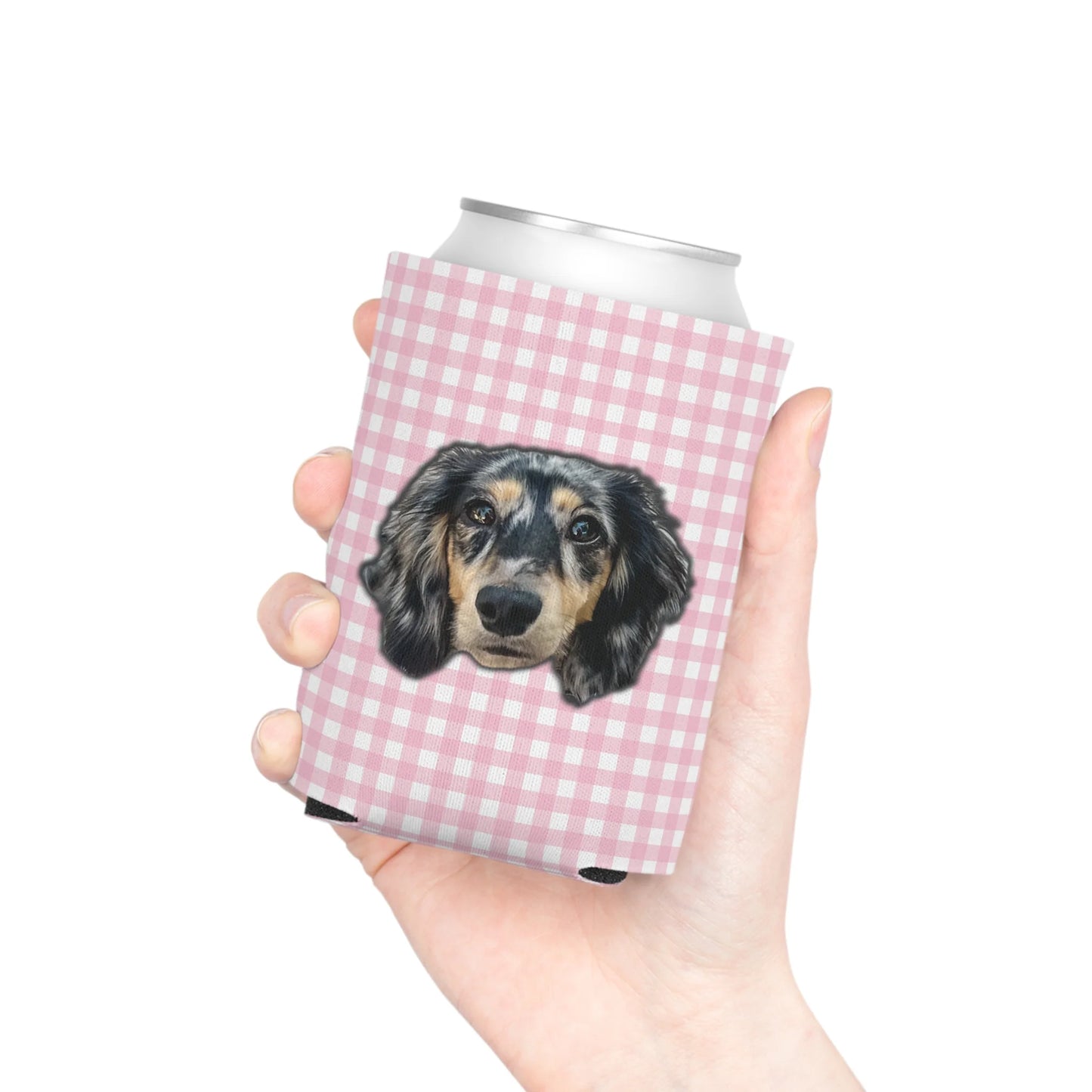 Gingham Custom Can Cooler Coozie