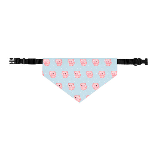 Pink Piggies Collar Bandana