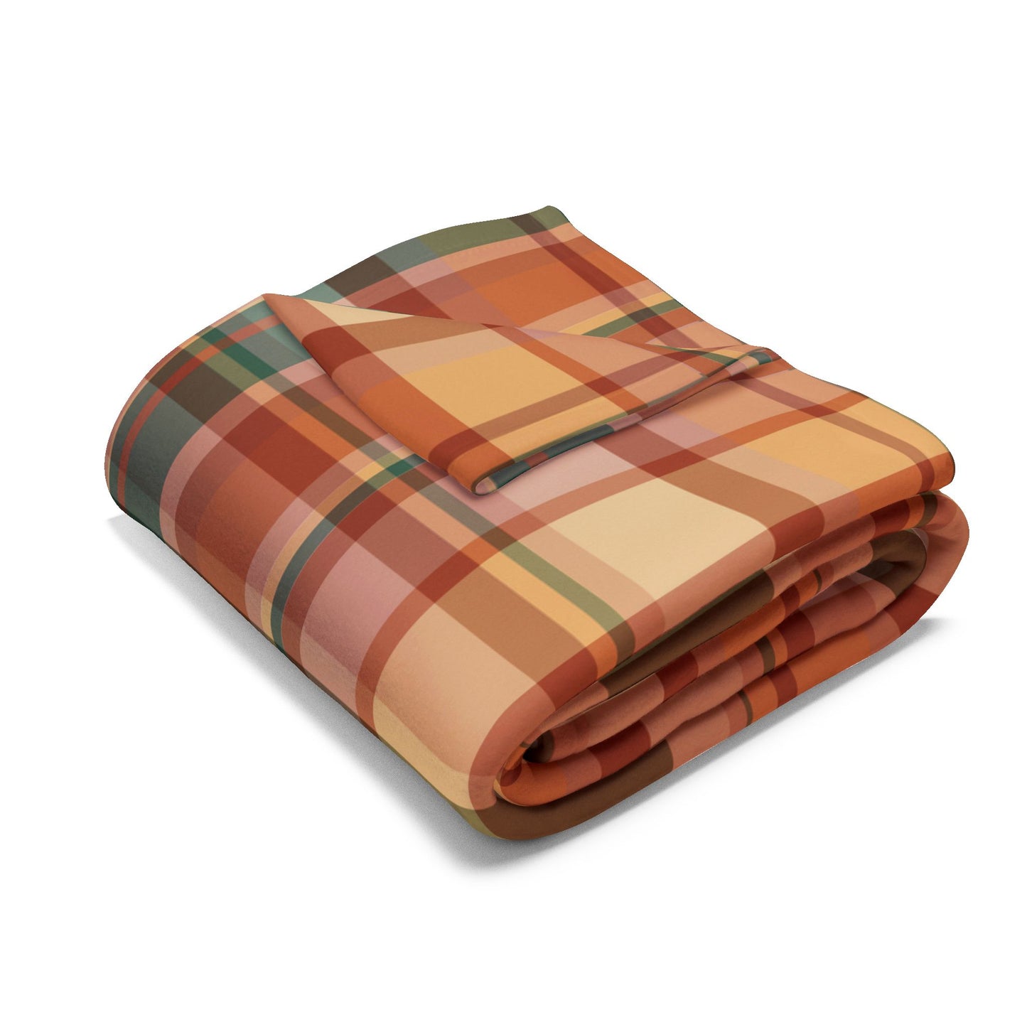 Warm Plaid Custom Minky Soft Blanket