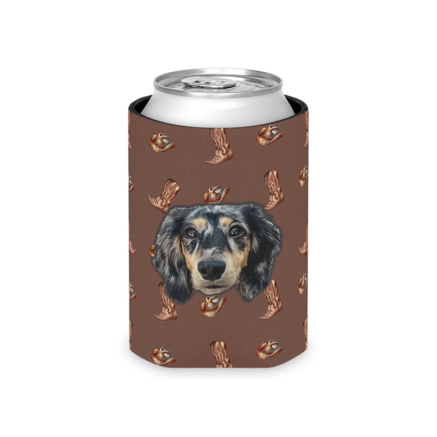 Western Woof Custom Can Cooler Koozie