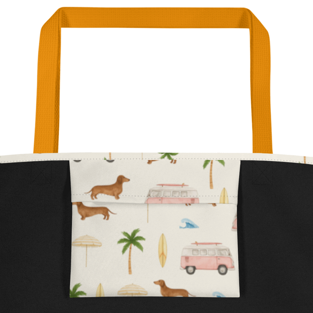 Tote Bag - Beach Cruisin' Wiener Dogs