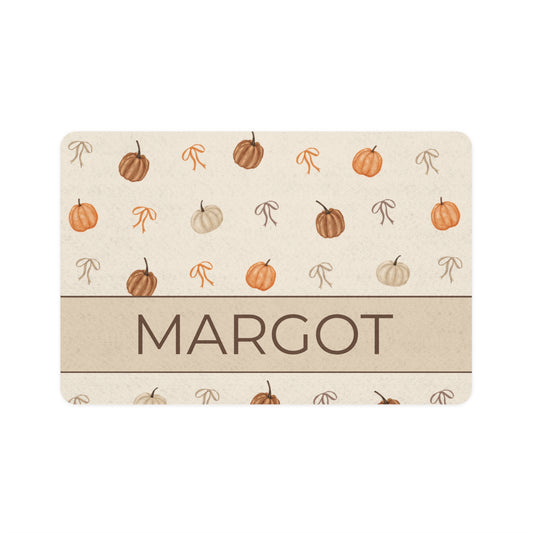 Autumn Coquette Pet Custom Food Mat