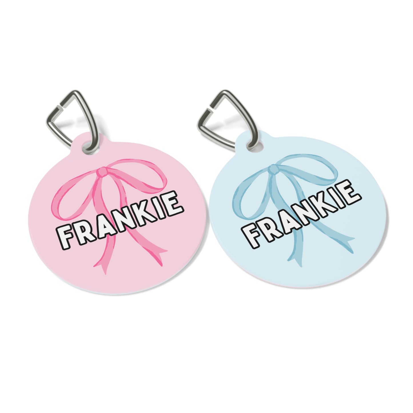 Pretty Pastels Custom Round Metal Pet Tag