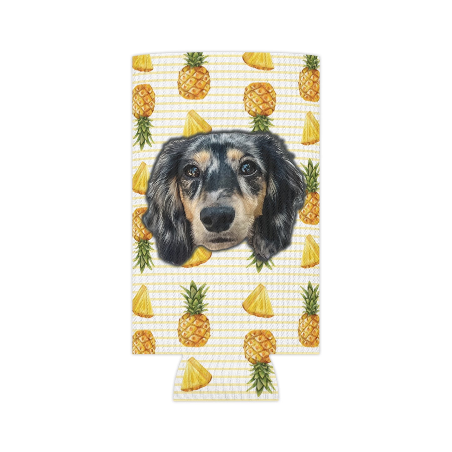 Pineapple Paradise Custom Can Cooler Coozie