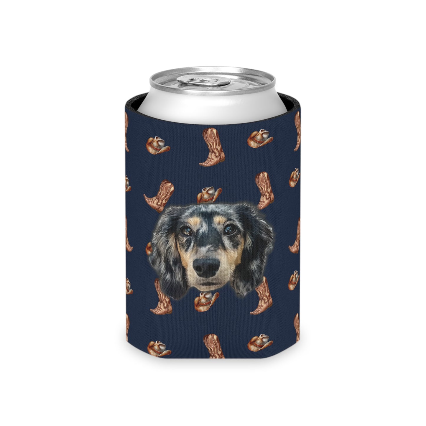 Western Woof Custom Can Cooler Koozie