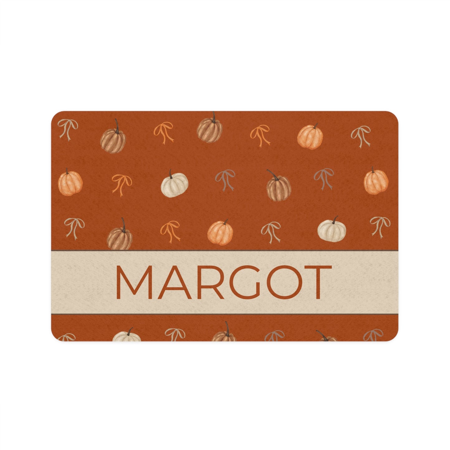 Autumn Coquette Pet Custom Food Mat