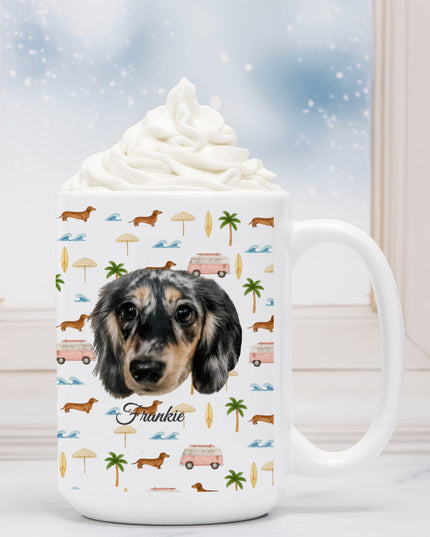 Coffe Mug - Beach Cruisin Wiener Dogs
