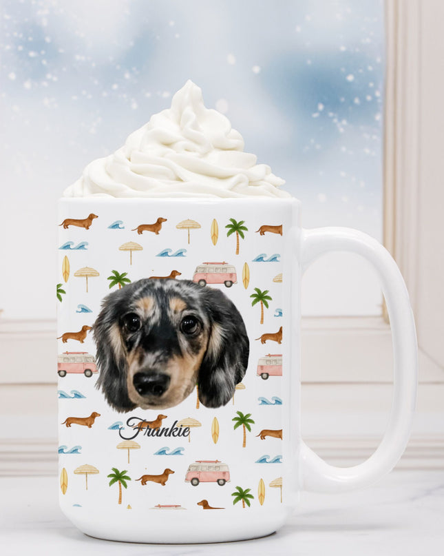 Coffe Mug - Beach Cruisin Wiener Dogs