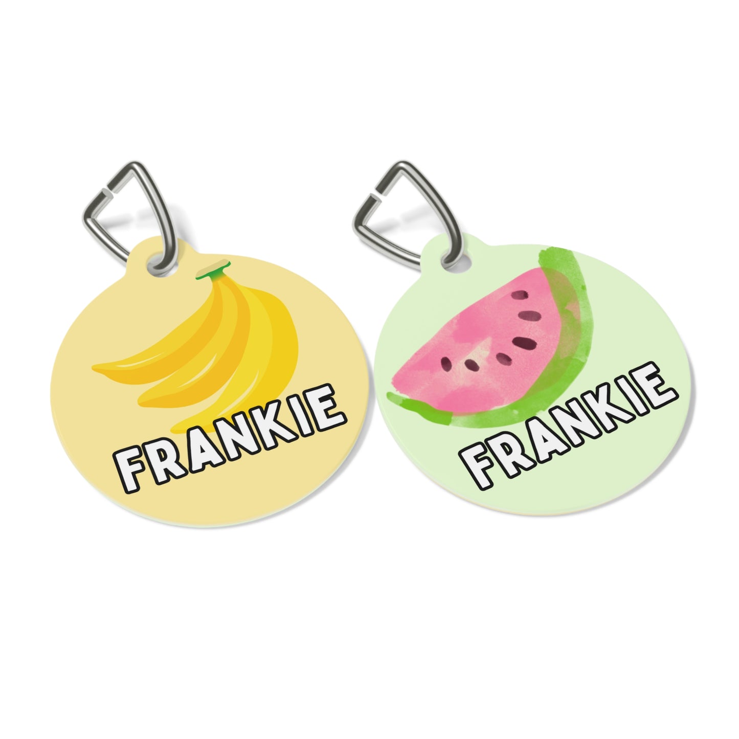 Go Bananas Custom Round Metal Pet Tag