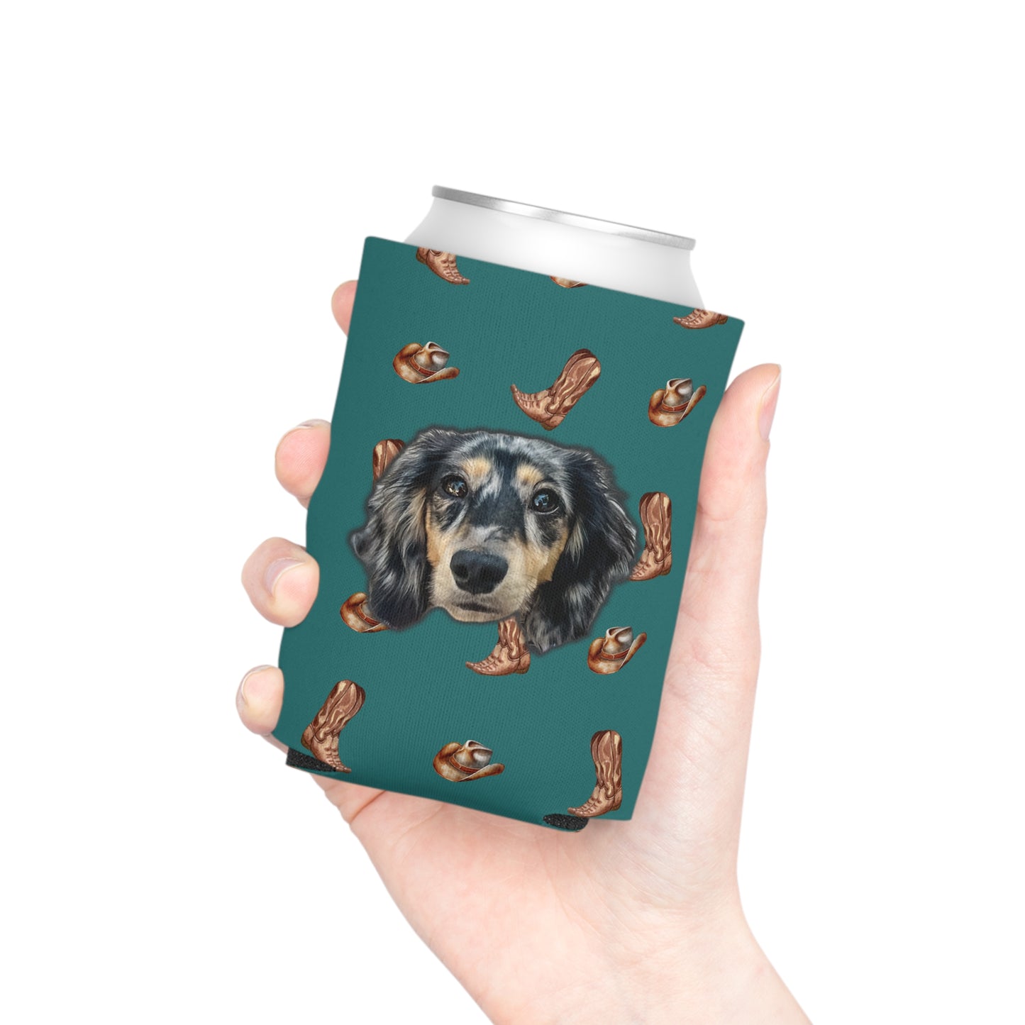 Western Woof Custom Can Cooler Koozie