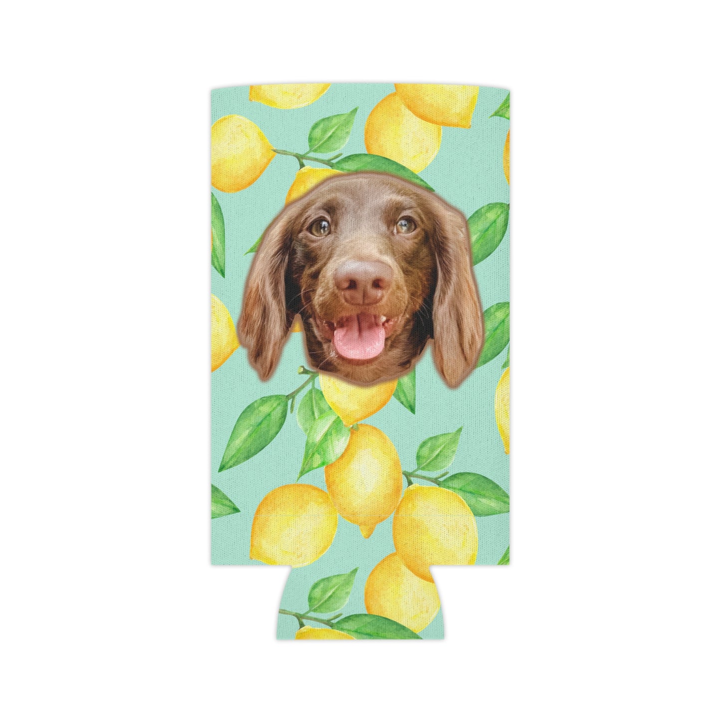 Citrus Sunshine Lemon Custom Can Cooler Coozie