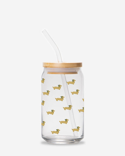 Can Shaped Glass  - Dach of Gold Holiday Edition