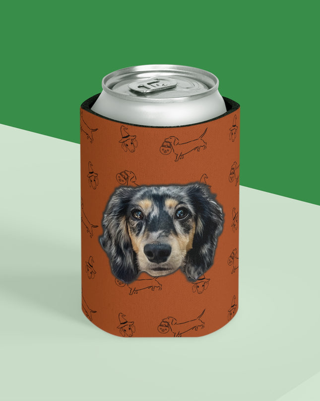 Dachshund Stroll Halloween Edition Custom Can Cooler Coozie