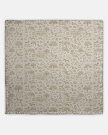 Hostess Towel - Autumn Dachshund Toile