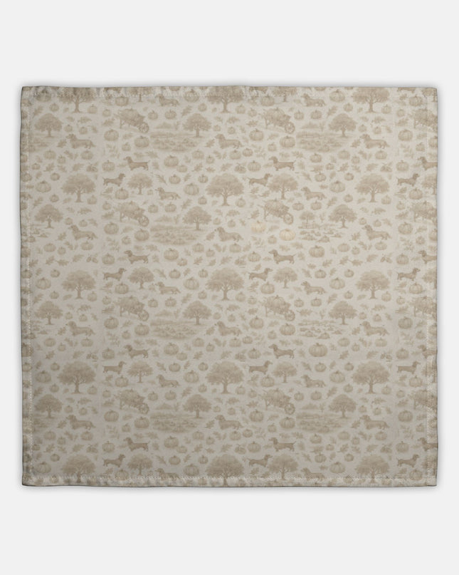 Hostess Towel - Autumn Dachshund Toile
