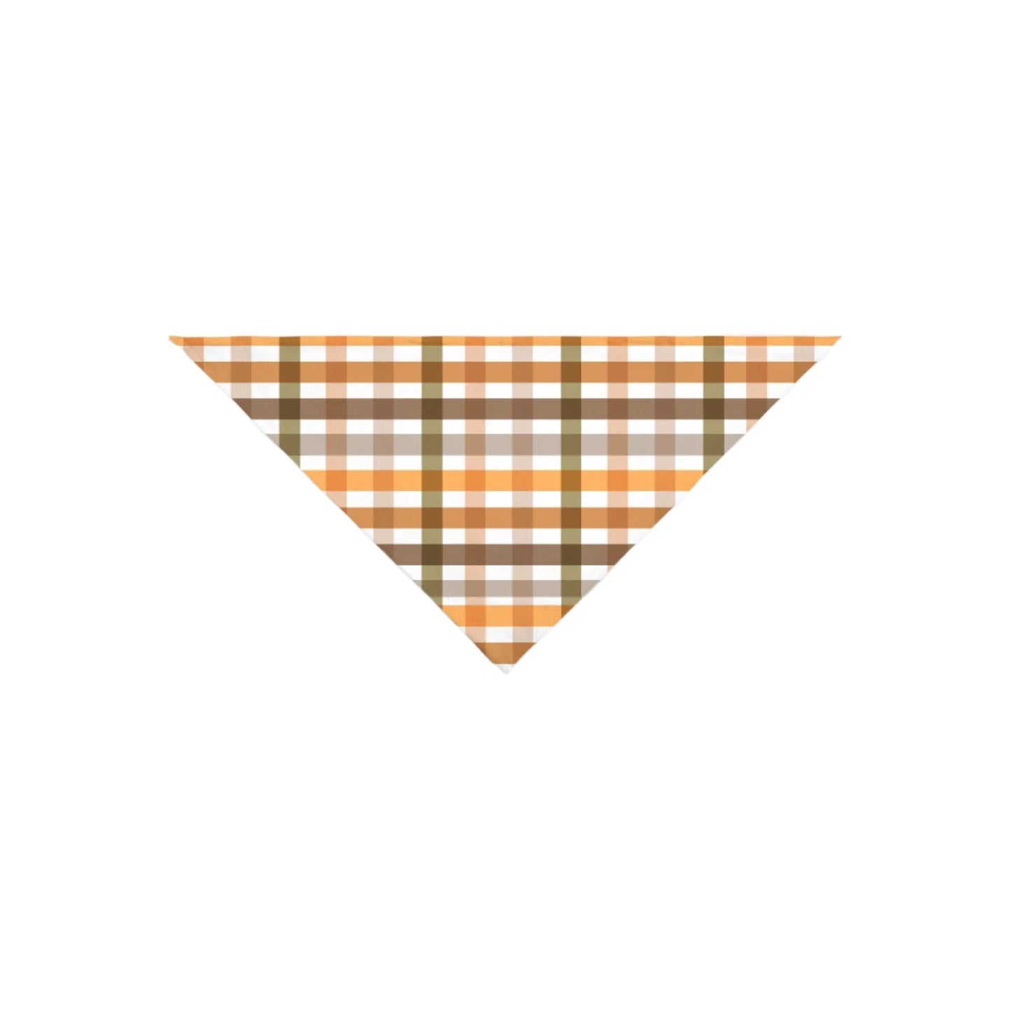 Fall Gingham Dog Bandana