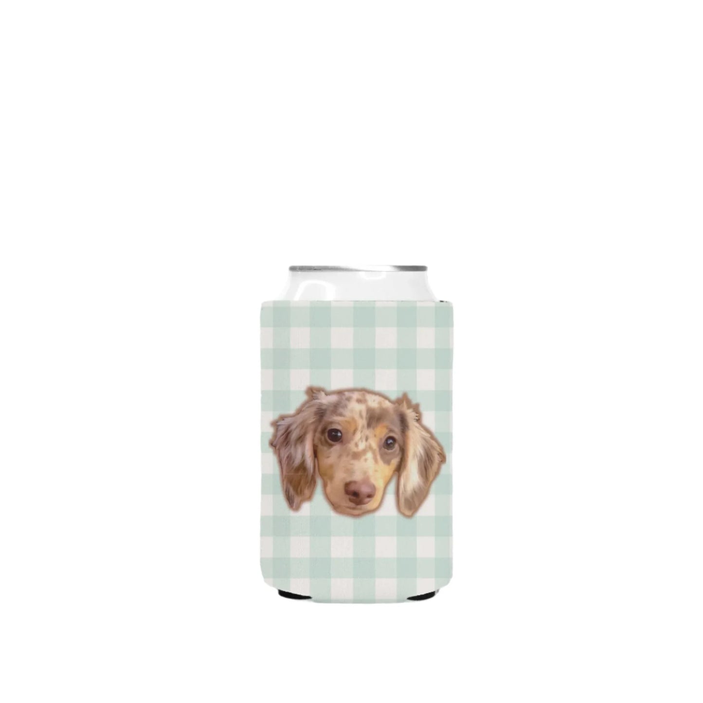 Gingham Custom Can Cooler Koozie