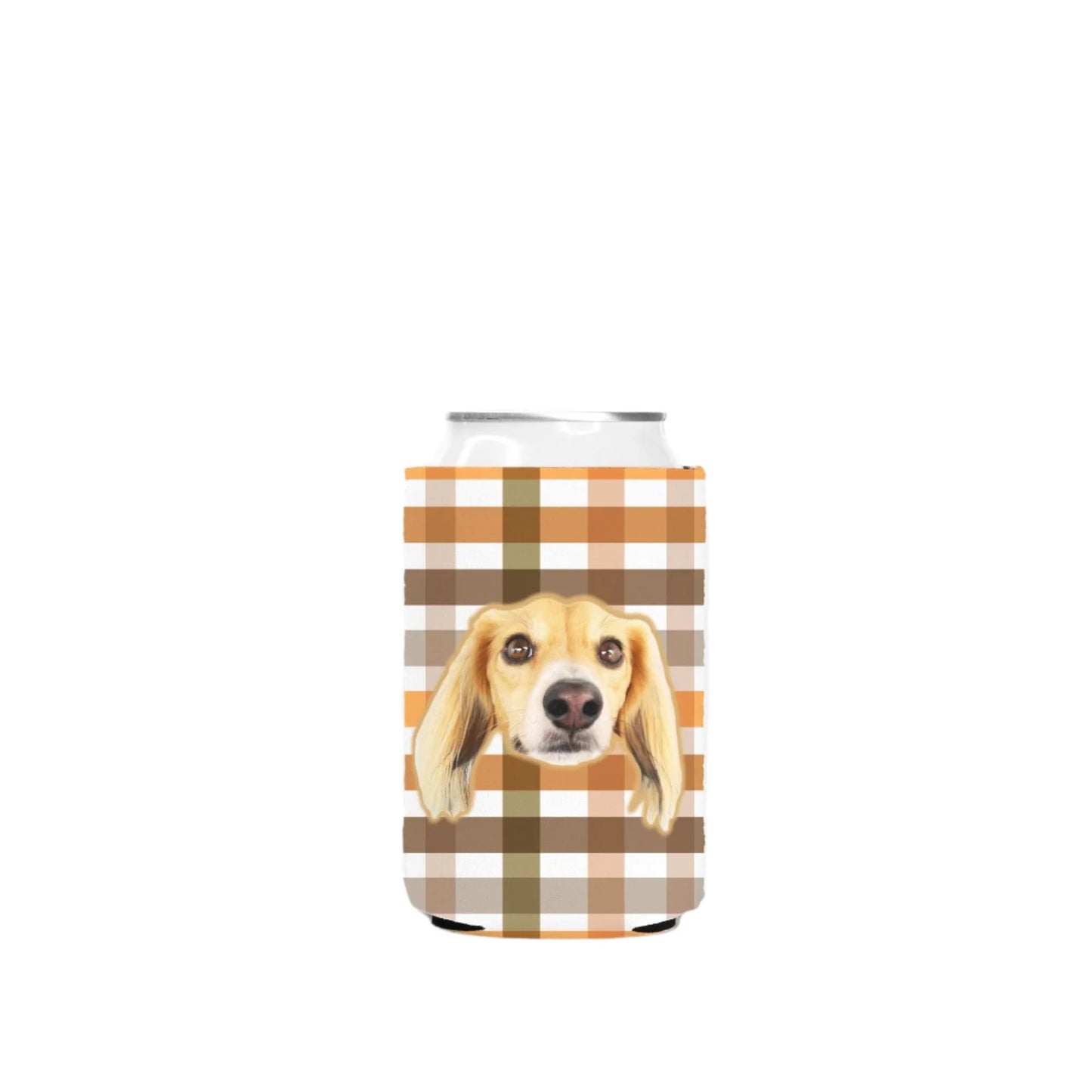 Gingham Custom Can Cooler Koozie