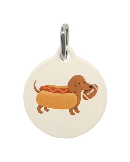 Pet Tag - Football Sausage Star