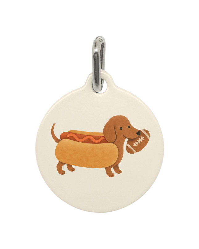 Pet Tag - Football Sausage Star