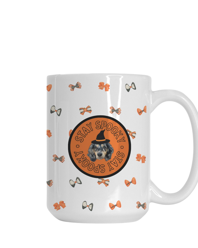 Spooky Coquette Glossy Custom Coffee Mug