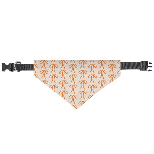 Rust Bows Collar Bandana