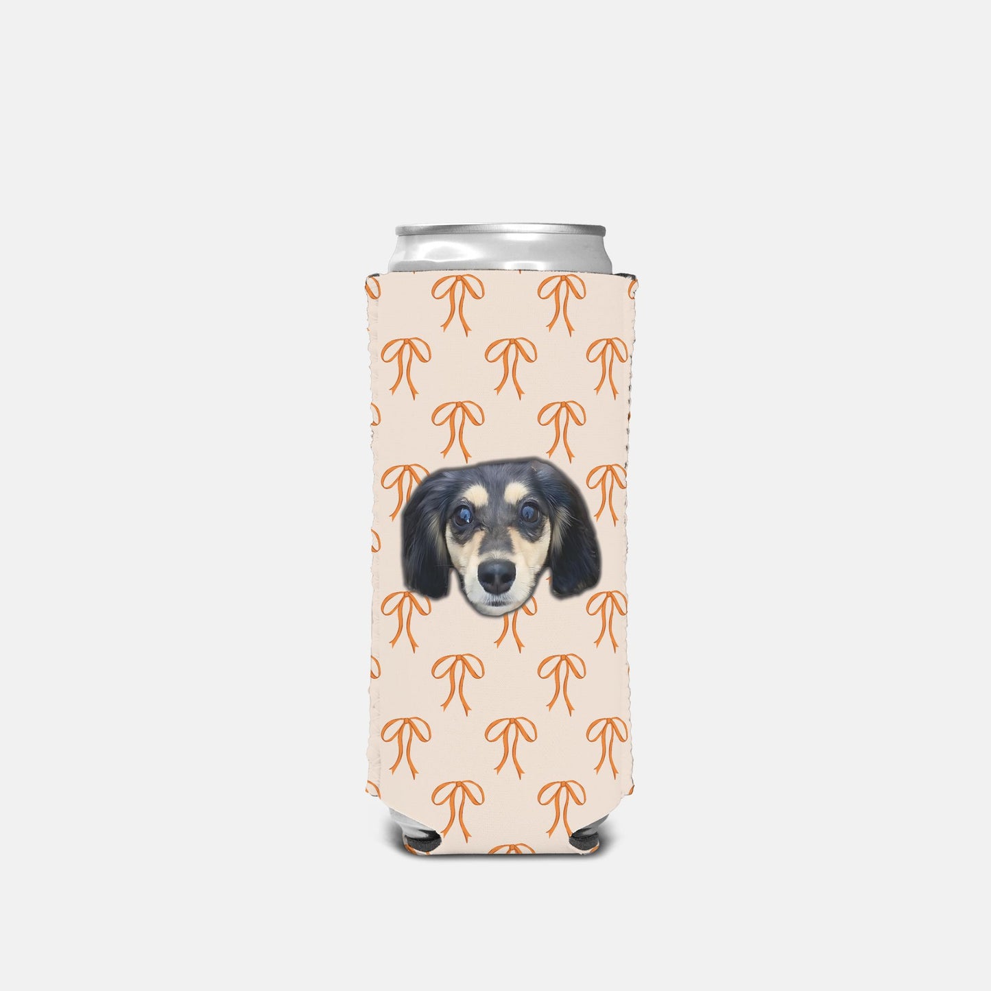 Rust Bows Custom Can Cooler Koozie