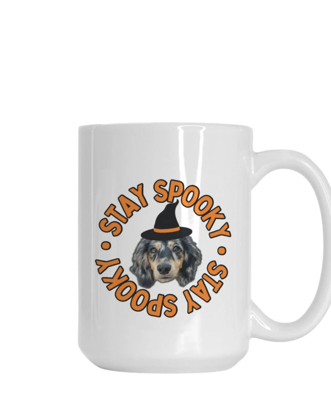Stay Spooky White Glossy Custom Coffee Mug