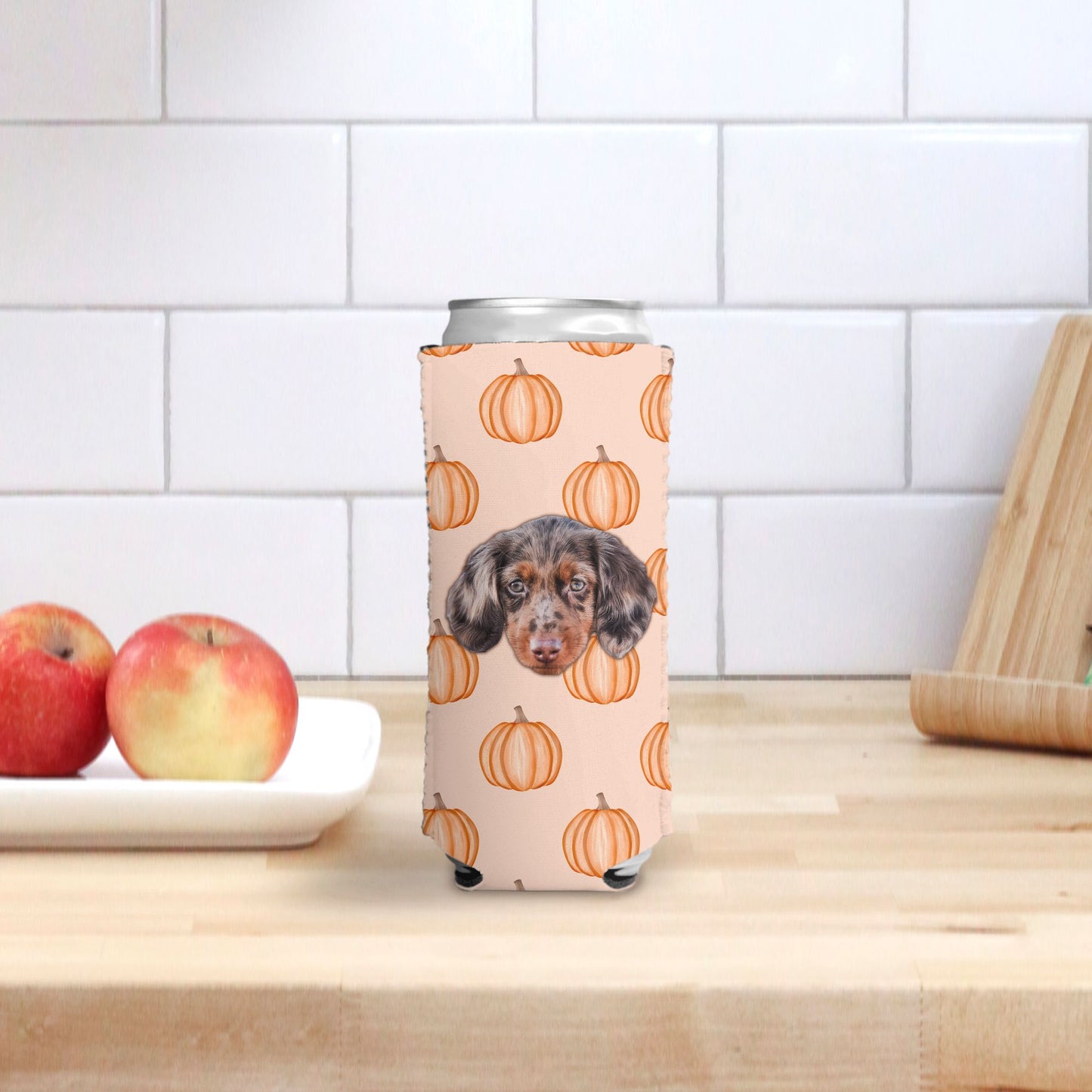 Pumpkin Pastel Party Custom Can Cooler Koozie