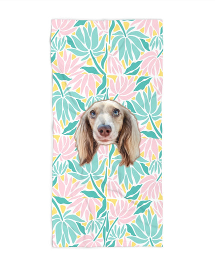 Stay Tropical Custom Beach Towel