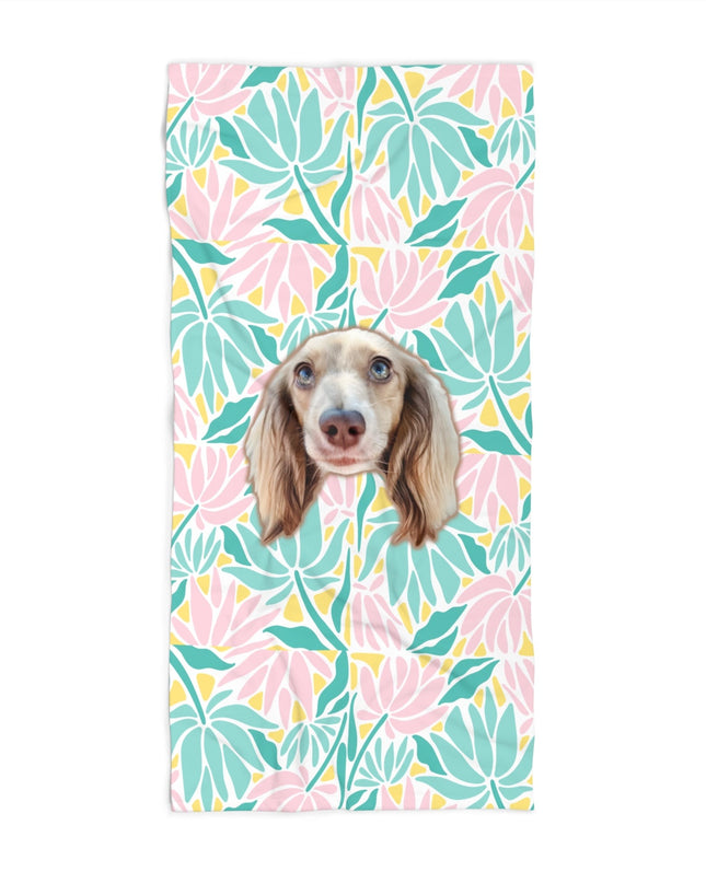 Stay Tropical Custom Beach Towel