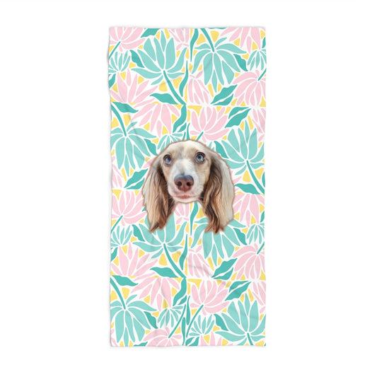 Stay Tropical Custom Beach Towel