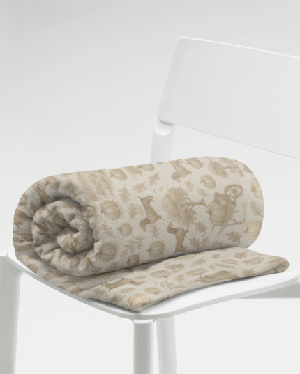 Throw Blanket - Autumn Dachshund Toile