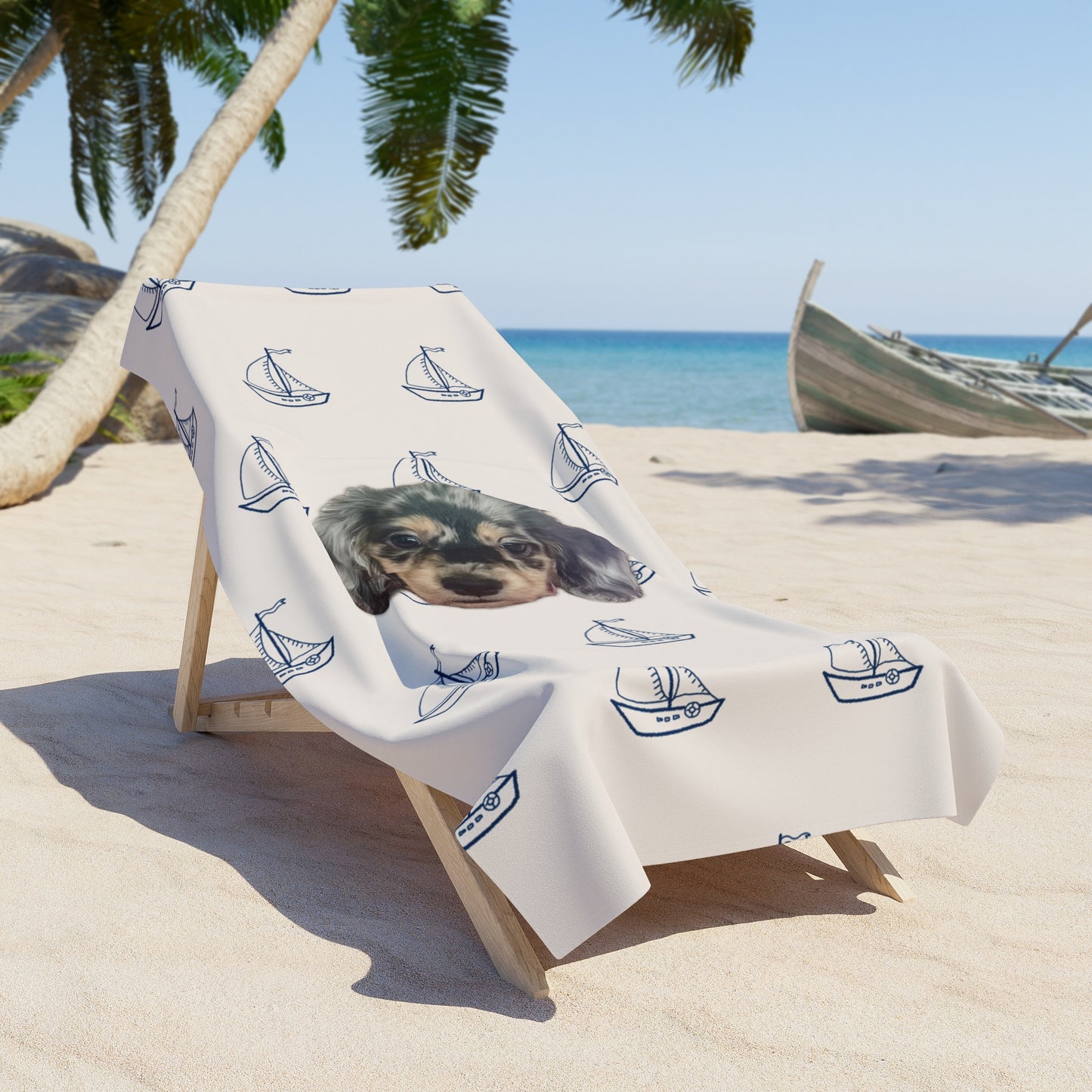 Simply Sailing Custom Beach Towel